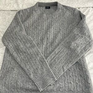 Grey Cable Knit Sweater